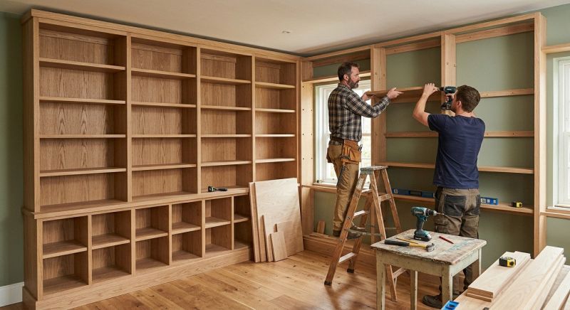 Built In Bookshelves Installation in Charlotte, NC
